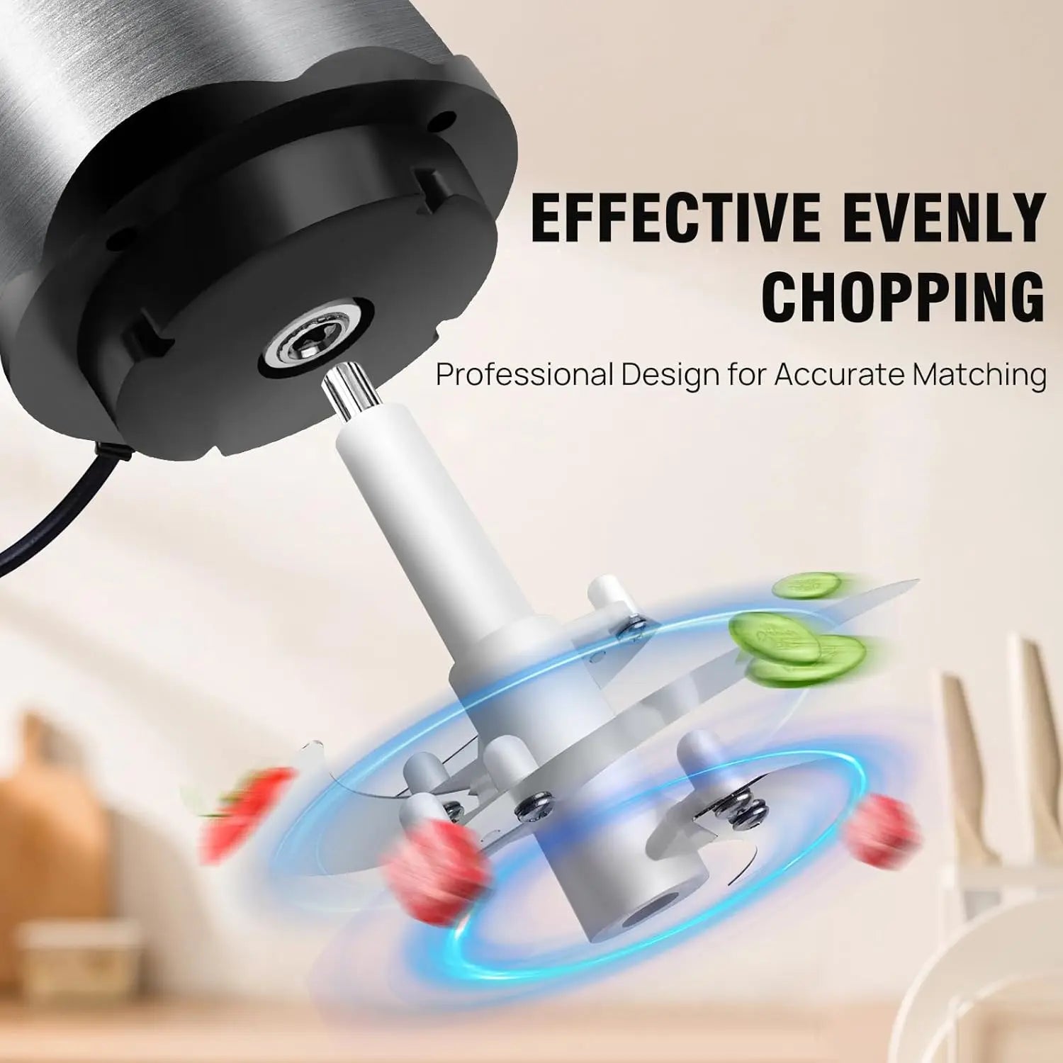 Electric Food Choppers and Dicers Mini Blender Food Processor 2L Glass Bowl Vegetable Grinder Meat Blender Meat Mincers