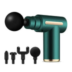 Mini Fascia Massage Gun - Electric Body Massager with 4 Heads for Relaxation & Fitness | AlluCanFind