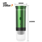 Wireless Electric Portable Espresso Coffee Machine for Car & Home Camping Maker 3-in-1 Capsule Powder Travel Coffee Maker