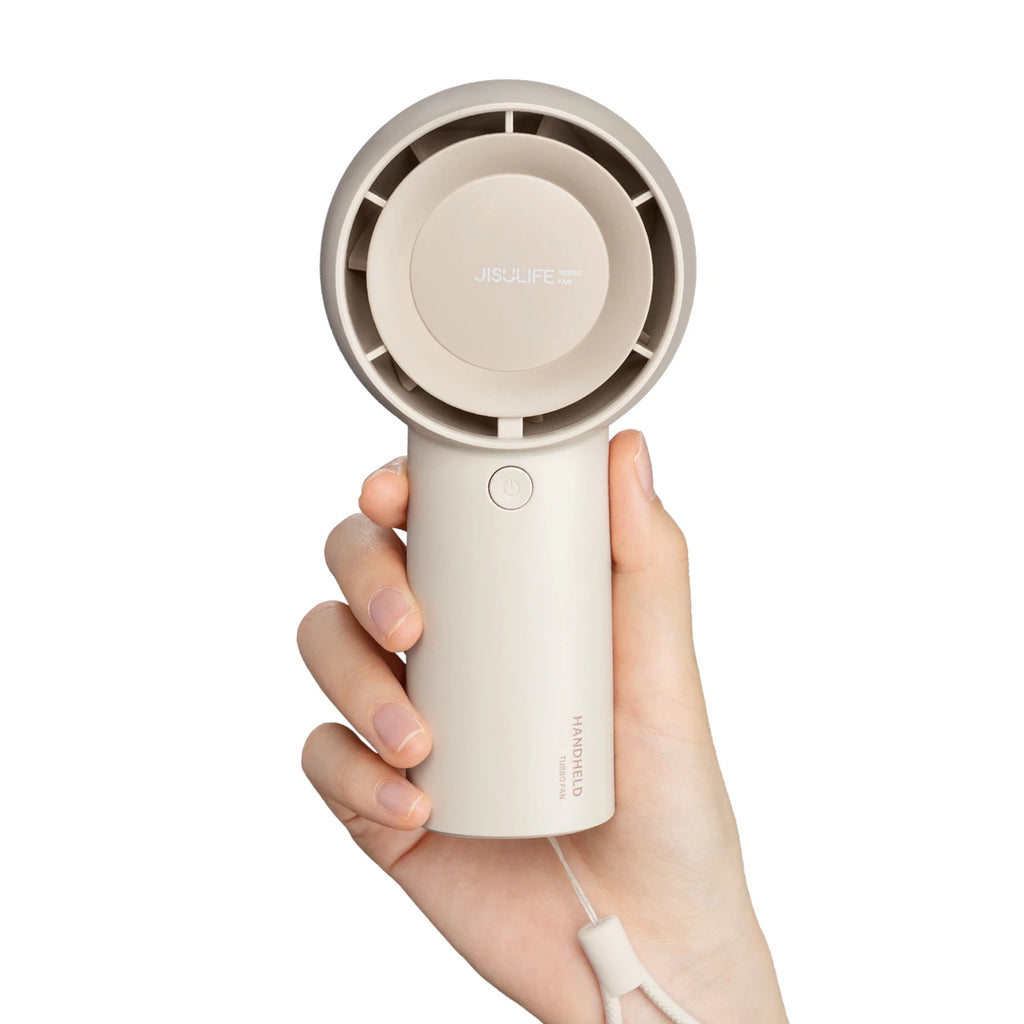 JISULIFE Handheld Turbo Fan, 4000mAh USB Rechargeable Battery , Small