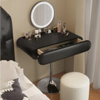 Woman Small Storage Vanity Table Mirror Black Nordic Chair Girl Makeup Desk Dressers Bedroom Drawers Light Coiffeuse Furniture