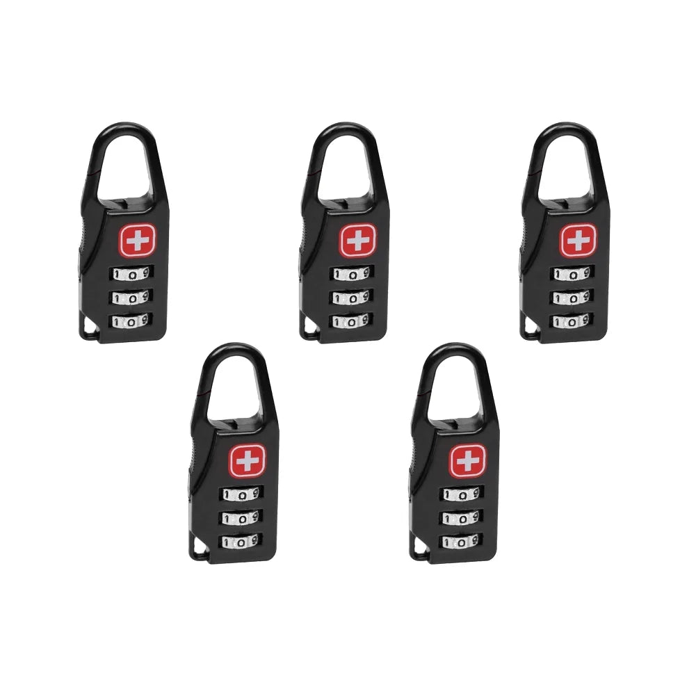 1-20Pcs Mini Alloy Safe Lock Padlock Outdoor Travel Luggage Backpack Handbag Zipper Lock Anti Theft Combination Code Number Lock