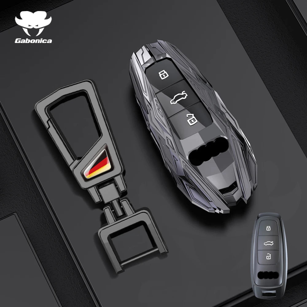 Alloy Car Key Case Cover Shell Fob For Audi A1 A3 Q2L Q3 S3 S5 S6 TT TTS Q7 Q5 A6 A4 A4L Q5L A5 A6L A7 A8 Q8 S4 S8 Accessories