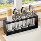 Sink countertop, chopstick cage, multifunctional spoon fork storage rack, tableware drainage rack, storage kitchen utensils