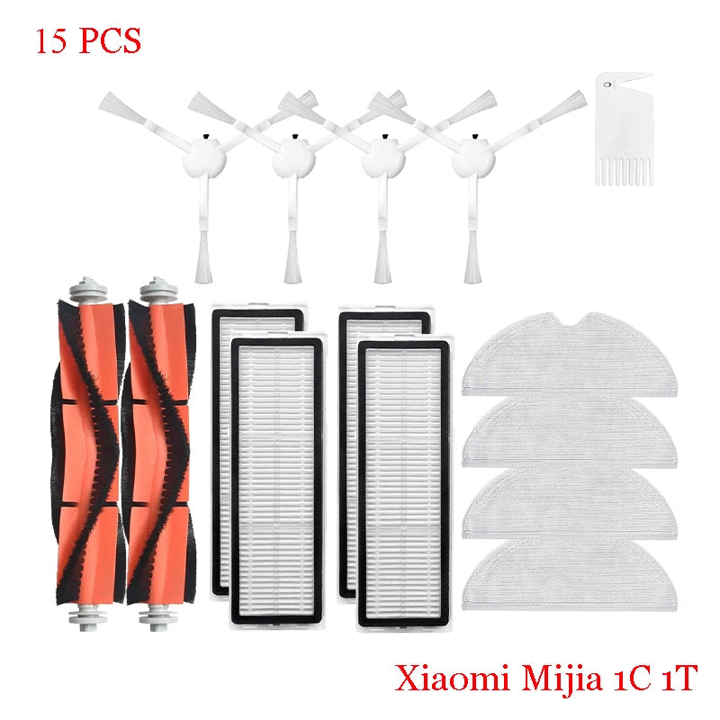 For Xiaomi Mijia 1C STYTJ01ZHM  Robot Vacuum Cleaner Hepa Filter Main Side Brush Mop Cloth Spare Part  Repalcement  Accessories