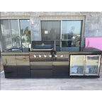 Customized Industrial Durable Outdoor Kitchen Cabinetry Complete BBQ Grill & Sink Unit for Residential & Commercial Use