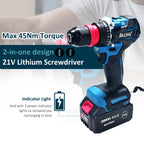 JAUHI 2in1 Brushless Electric Screwdriver 280N.m Multifunctional  Cordless Electric Screw Driver Drills for Makita 18V battery
