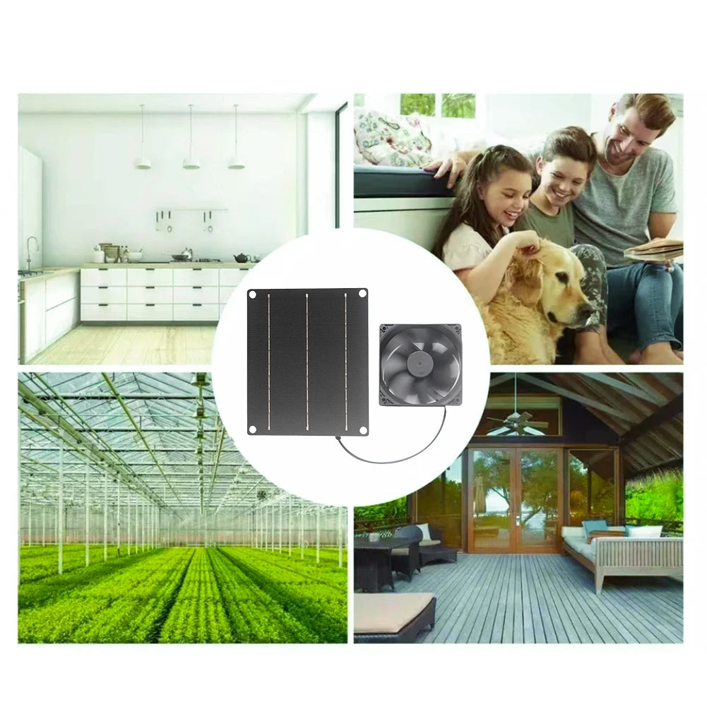 6V 6W Solar Exhaust Fan Waterproof Mini Ventilator Solar Attic Fan Roo