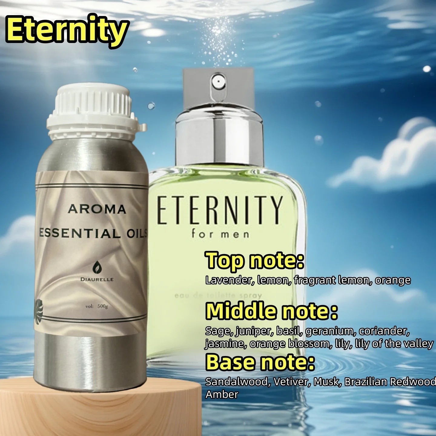 Diaurelle Hotels 500ML Long-Lasting Perfume Oil for Diffuser Hotel Home Air Freshener Strong Refreshing Aroma