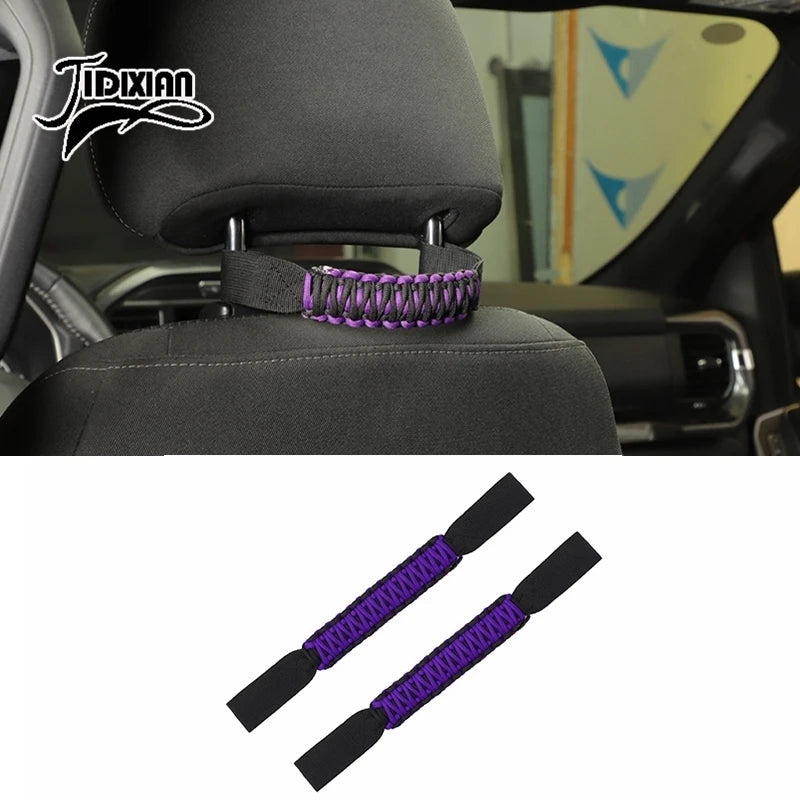 JIDIXIAN Car Seat Headrest Grab Handle for Jeep for Dodge for Ford F150 for Jimny for Chevrolet for GMC for Chrysler for 4Runner