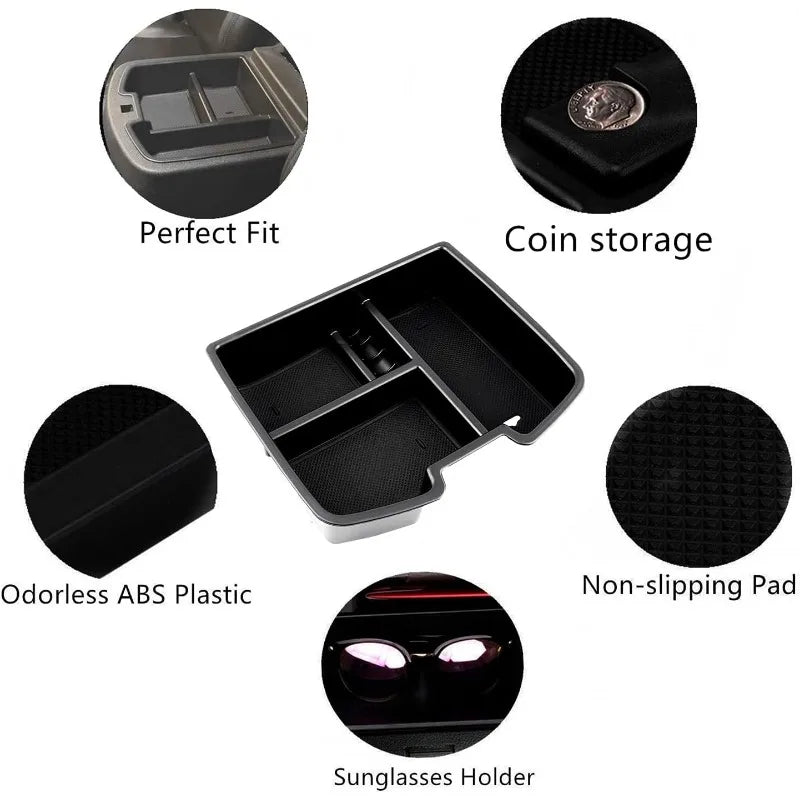 fit for Center Console Organizer Tray 2007-2014 GMC Sierra Chevy Silverado Tahoe Yukon Suburban - GM Vehicles Accessories Replac