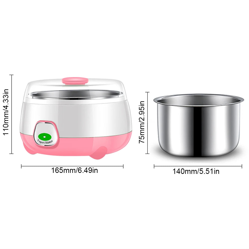 1L Electric Yogurt Maker Automatic Yogurt Maker with Constant Temperature Control Yogurt Machine For Homemade Yogurt Natto