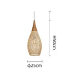 Chinese Retro Handmade Rattan Pendant Light Living Room Hot Pot Restaurant Homestay Zen Decoration Pendant Light