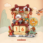 LOZ Street Scene Series DIY Architectural Model Building Blocks Panda Calendar House Assembly Educational Toy Kids Birthday Gift