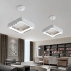 Modern Simple Smart App Ceiling Fan Lamp with LED Light Remote Control Invisible Silent Fan Light Bedroom Living Room Office Fan