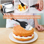 Silicone Kitchenware 6-piece Set, Cream  Scraper, Spatula, Oil Brush, Size Scraper Set Baking Tool，Non-integrated Hand