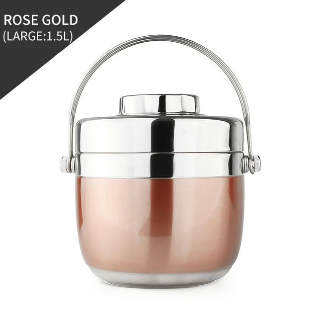 Bento Box Food Thermal Jar Insulation Soup Thermos Bag Portable Stainless Steel Leak-proof Tableware Lunch Storage Container
