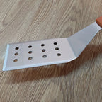 Kitchen Stainless Steel Cooking Spatula With Wooden Handle Pancake Shovel Pot Spatula Frying Fish Shovel Cooking Utensils