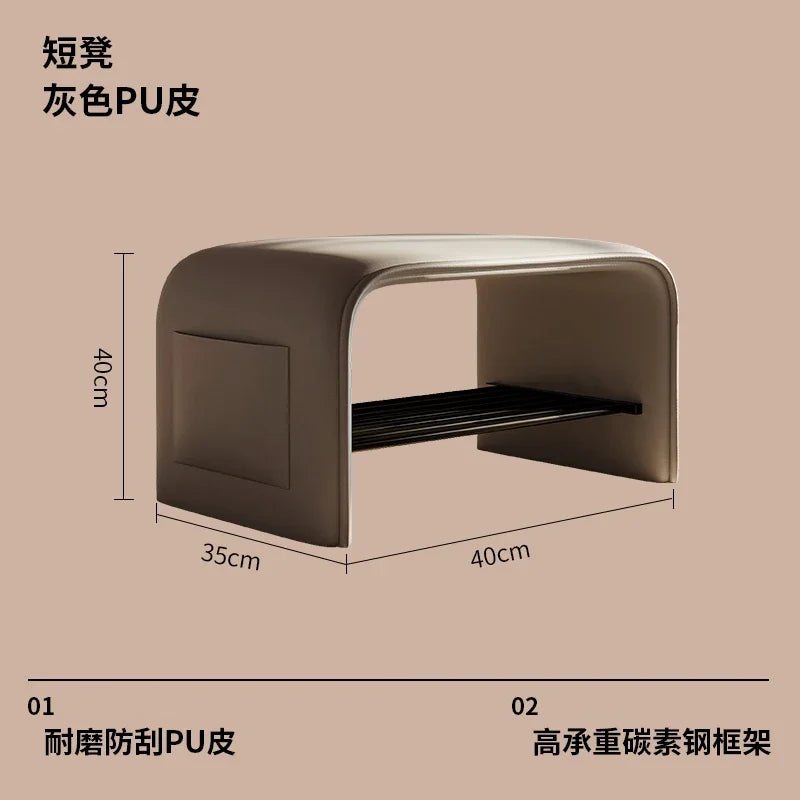 Entrance Hall Shoe Changing Bench Porch Shoe Cabinet Bench Integrated Entrance Shoe Changing Bench Bedroom Benchs