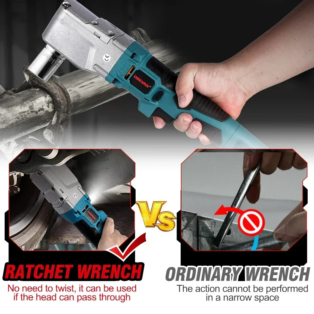 ONEVAN Brushless 1/2'' Electric Ratchet Wrench 1000NM 4800RPM Removal Screw Nut Car Repair Power Tool For Makita 18V Battery Pin