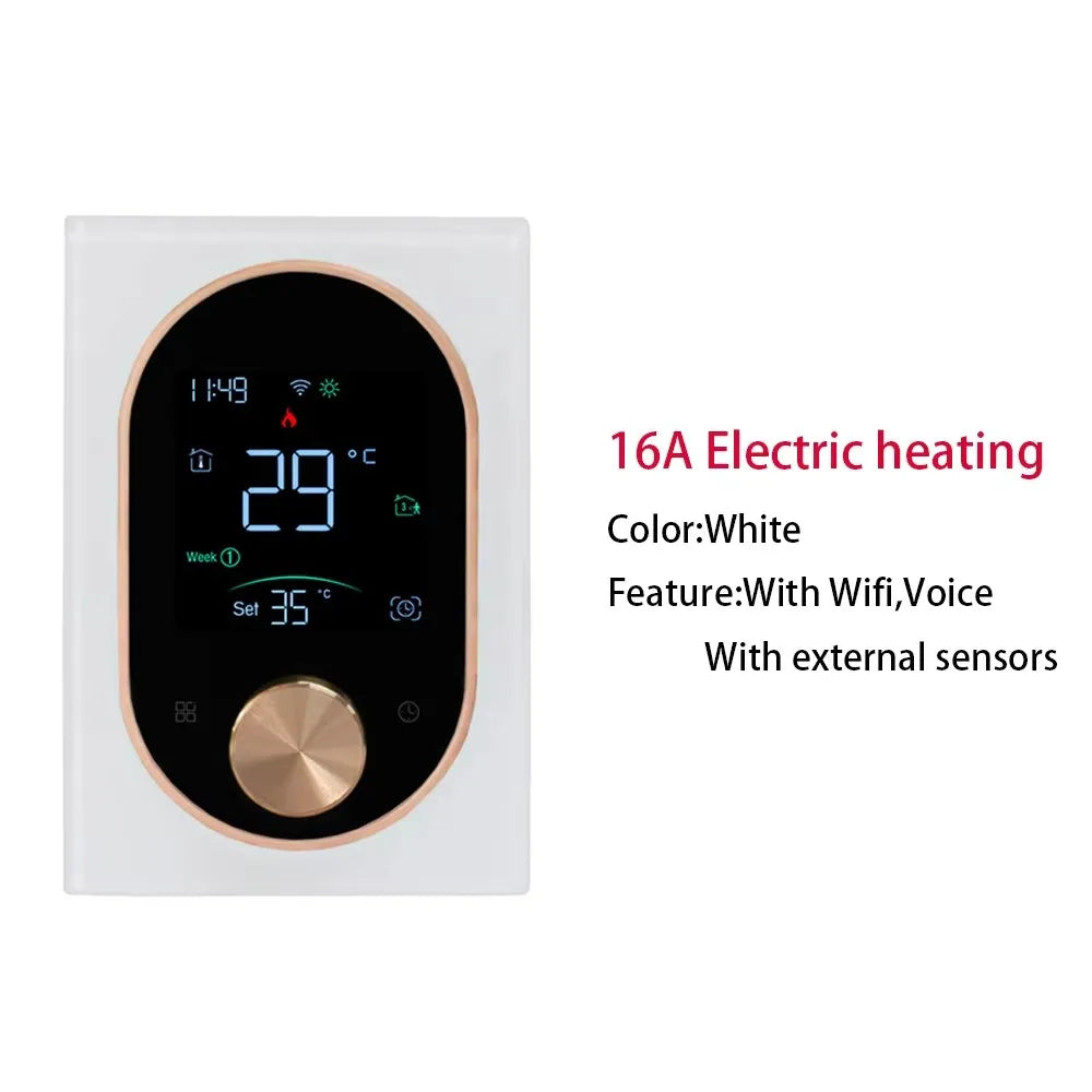 Tuya 5A/16A House Smart WiFi Thermostat Water Electric Heating Gas Boiler Floor Heating  Touch Screen Temperature Controller