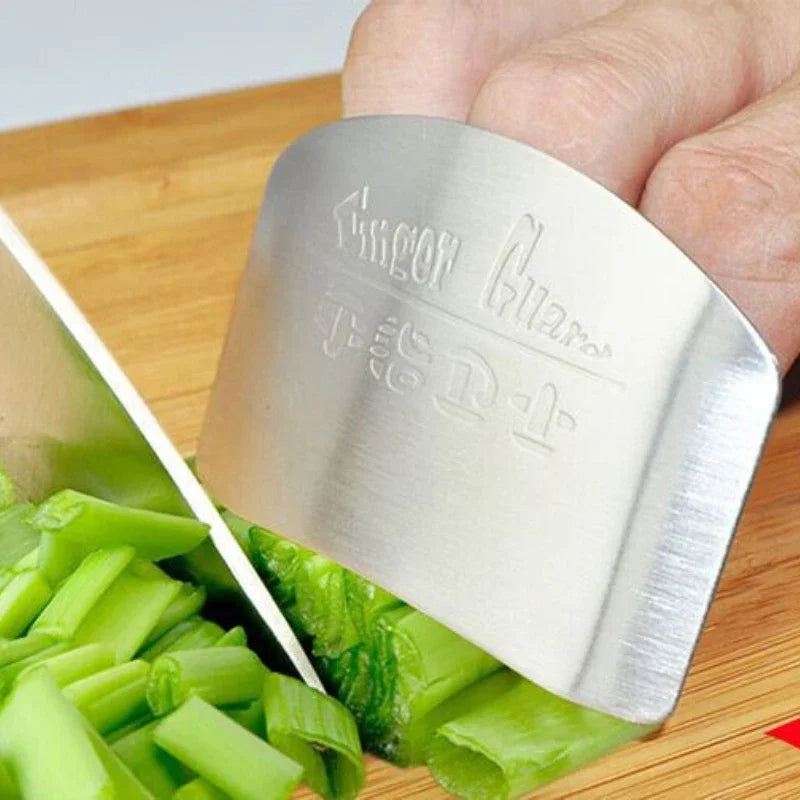 Kitchen Cooking Tools Stainless Steel Finger Hand Protector Guard Personalized Design Chop Safe Slice Knife