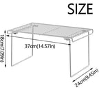 Rust Proof Folding Kitchen Storage Shelf Space Saving Quick Dry Pot Lid Rack Large Capacity Durable Kitchen Sink Organizer