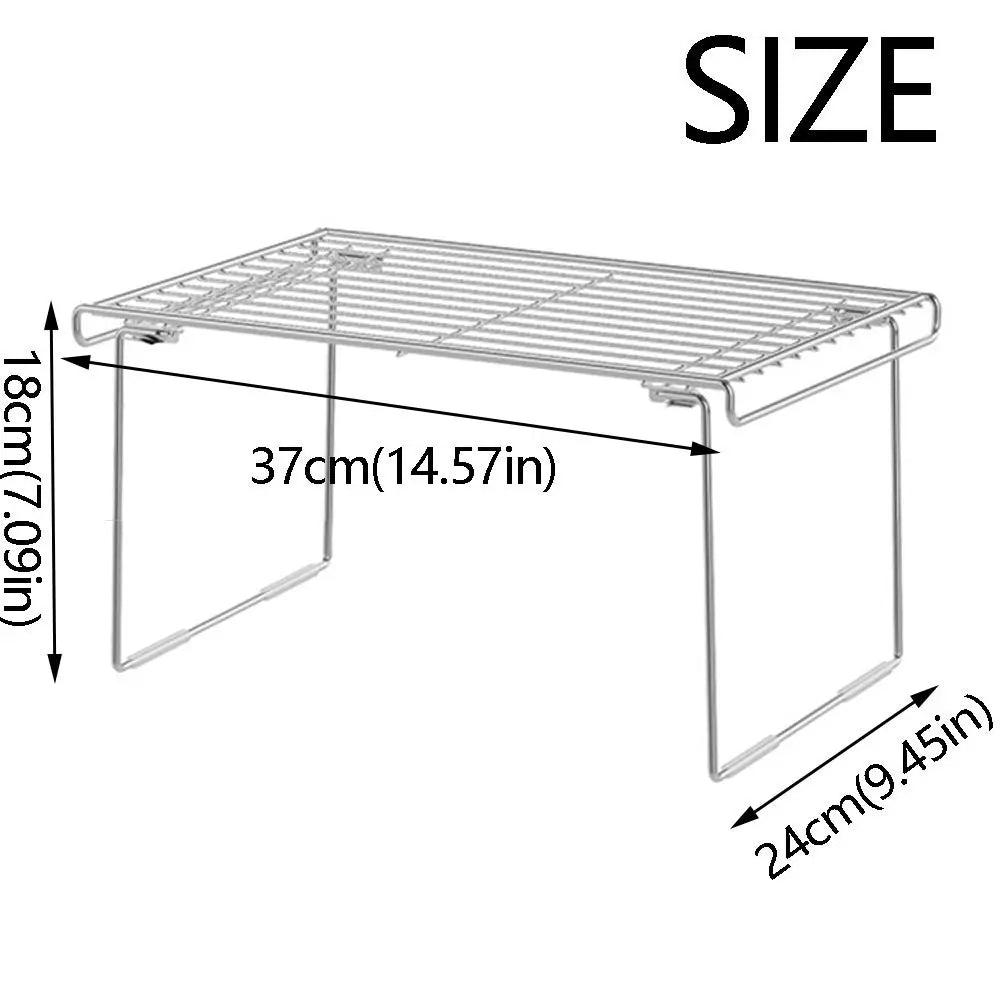 Rust Proof Folding Kitchen Storage Shelf Space Saving Quick Dry Pot Lid Rack Large Capacity Durable Kitchen Sink Organizer