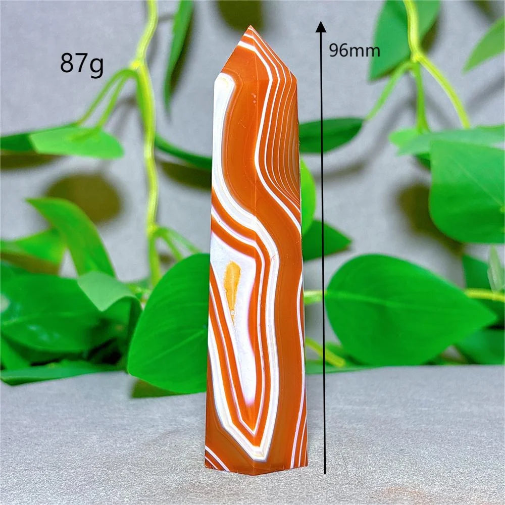 Carnelian Tower Crystal Natural Stone Quartz Home Decoration Minerals Reiki Craft Gifts Energy Healing Meditation Spiritual Love