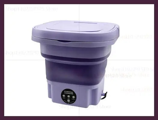 8L Portable Foldable Mini Washing Machine for Socks Underwear Adjustab