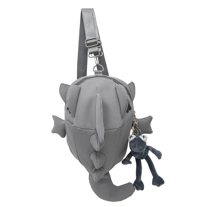 Shark Backpack for Men and Women, Trendy Brand, Niche Design, Personalized, Ugly, Cute, Creative Backpack