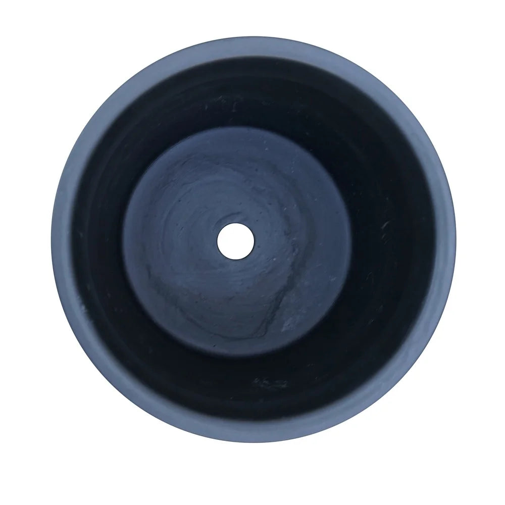8" Round Ceramic Planter with Reactive Finish Weather-Resistant Indoor Outdoor Pot Features Drainage Hole Perfect Succulents