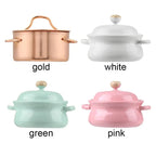 Model Doll Kitchenware Kitchen Cooking Toys Dollhouse Accessories Mini Cookware With Pot Cover Miniature Soup Pot