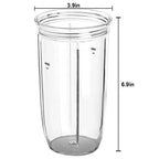 24OZ Replacement Cup with To-Go Lid, Compatible with NutriBullet Blender Combo NutriBullet Pro 1000 and NutriBullet Select 2.0