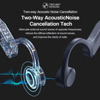 True Wireless Bone Conduction Earphones Bluetooth 5.3 HiFi Sound Bass Headphones Ear Hook Sports Earbuds Headset For Running