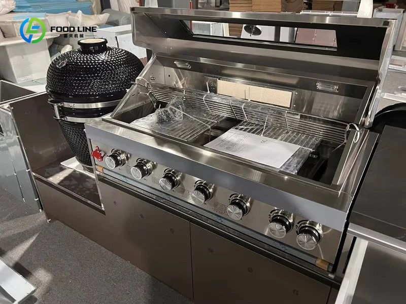 Customized Outdoor Kitchen Modular Cabinet Garden Camping  Outdoor Stainless Steel Outdoor Kitchen Tcomplete Equipment