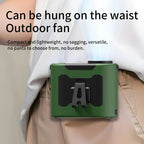 20000mAh Portable Waist Fan Outdoor Hanging Neck Fan with Power Bank 5