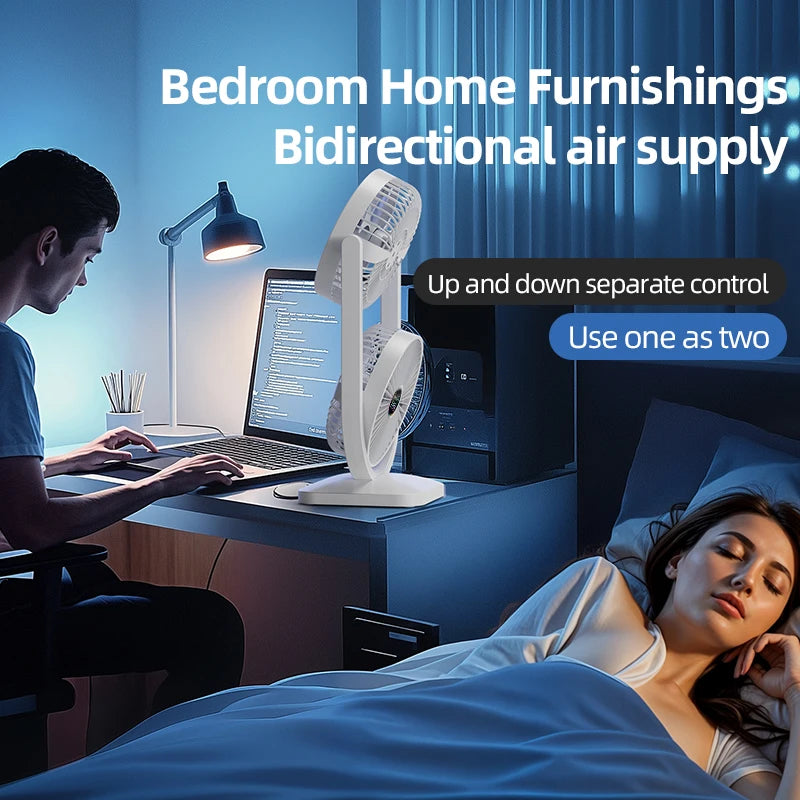 USB Charging Desktop Fan Portable Rotatable Desktop Electric Fan Suita