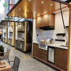 Customized All in One Outdoor Kitchen Pod Integrated Cooking Station for Campsites Backyard BBQ