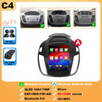 Wireless Android 15 Carplay For Ford Kuga 2 Escape 3 2012-2019 9.7 Inch Tesla Style Car Multimedia Player 5G Wifi Touch Display