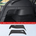 for  Tesla Model Y, protective pads on both sides of the trunk, anti kick pad on the rear trunk, protective panel, 2-piece set