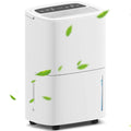 HOMCOM 20L/Day Dehumidifier with Continuous Drainage, 5L Water Tank, Timer
