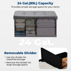 30 Inches Folding Storage Ottoman Bench Ottoman With Storage FootStool For Bedroom Living Room Holds Up To 570 Lb