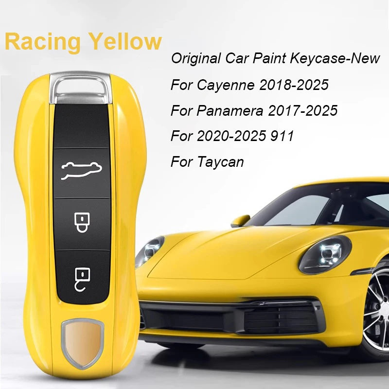 Key Case For Porsche Panamera Spyder Carrera Macan Boxster Cayman Cayenne 911 970 981 991 Smart Remote Key Case Fob Covers Bag