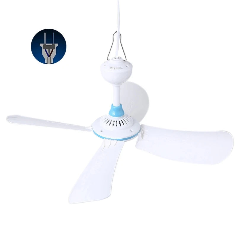 220V 8W 20W 4 Leaves 42/62/80/92cm Ceiling Fan One Gear mini Fan bedro