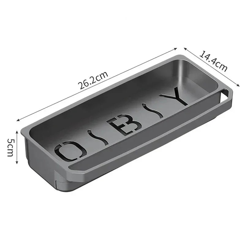 Kitchen Faucet Drain Storage Basket, Sponge Dishcloth Soap Holder, Self-draining Sink Organizer Rack Kitchen Accessories