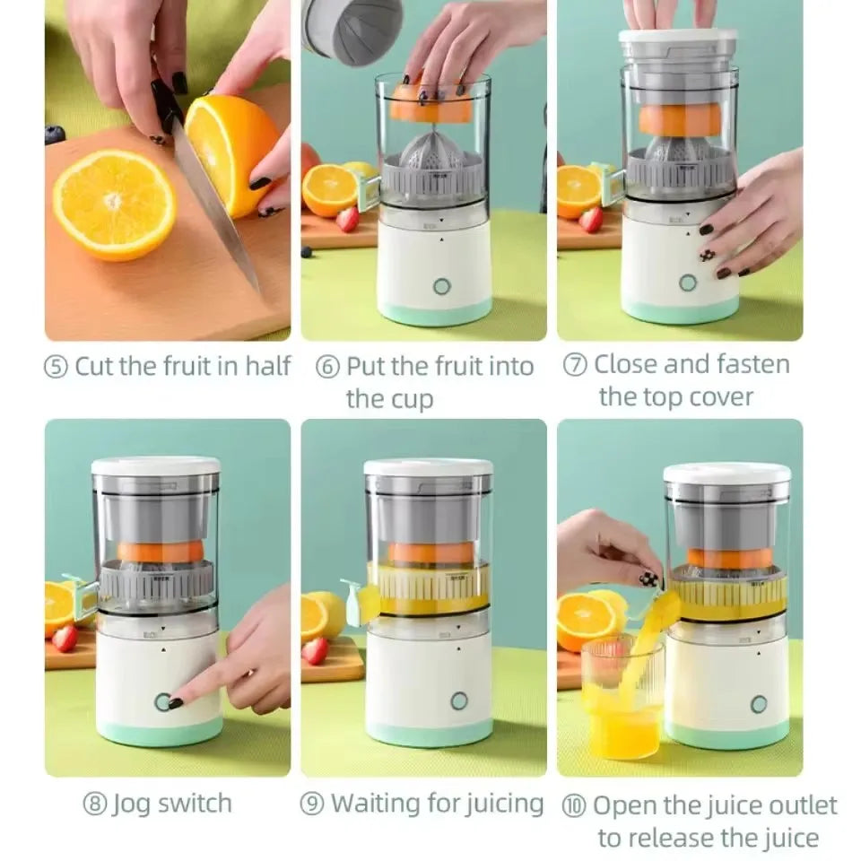 Household Use Small Fully Automatic Juicer Multifunctional Separation Of Residue And Juice Fruit Juice Blender Wireless Squeezer