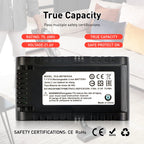 21.6V 3500mAh Replacement Vacuum Cleaner Li-ion Battery for Samsung Jet 90/Jet 75 Pet/Jet 75 Cordless Stick Vacuum VCA-SBT90/XAA