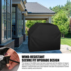 BBQ Grill Barbeque Cover Anti-Dust Waterproof Windproof Weber Charbroil Cover Outdoor Anti-UV Protective Large Barbecue Cover