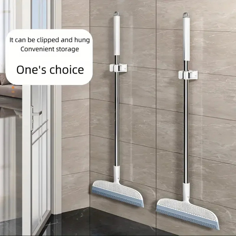 A magic broom suitable for bathrooms, kitchens, and living rooms, with a detachable head that easily removes hair and dust